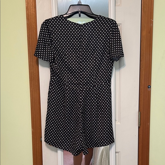 Kimchi Blue Black and White Polka Dot Romper - Picture 3 of 3